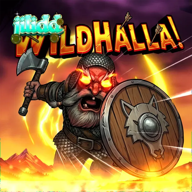 Wildhalla slot game interface na may Viking theme